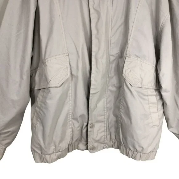 Vintage KnightsBridge  Bomber Jacket Lightweight Beige Mens L/G Casual - Picture 6 of 16
